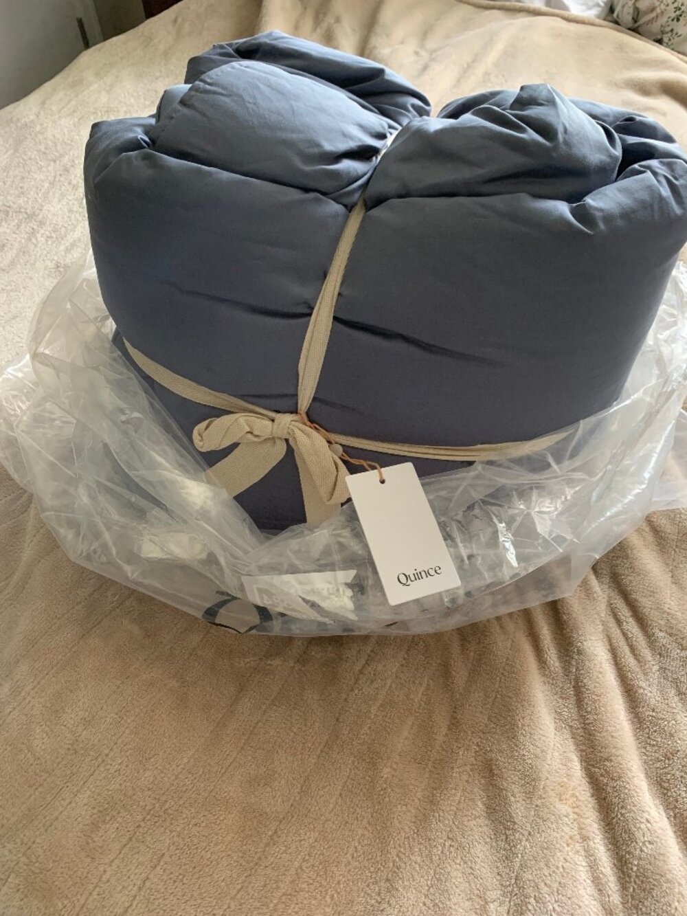 Quince Sateen Comforter Twin Mineral